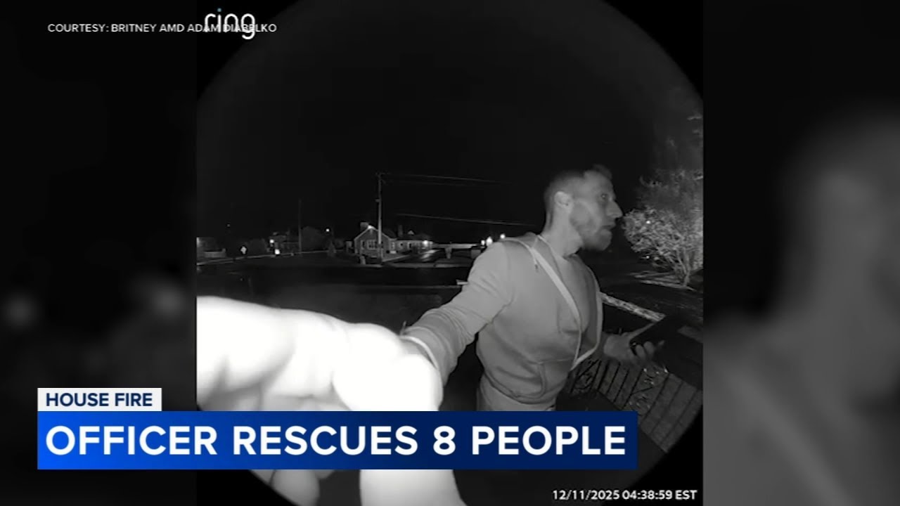 Hero officer speaks about saving 8 from burning homes-8-fire-11pm-CC ...