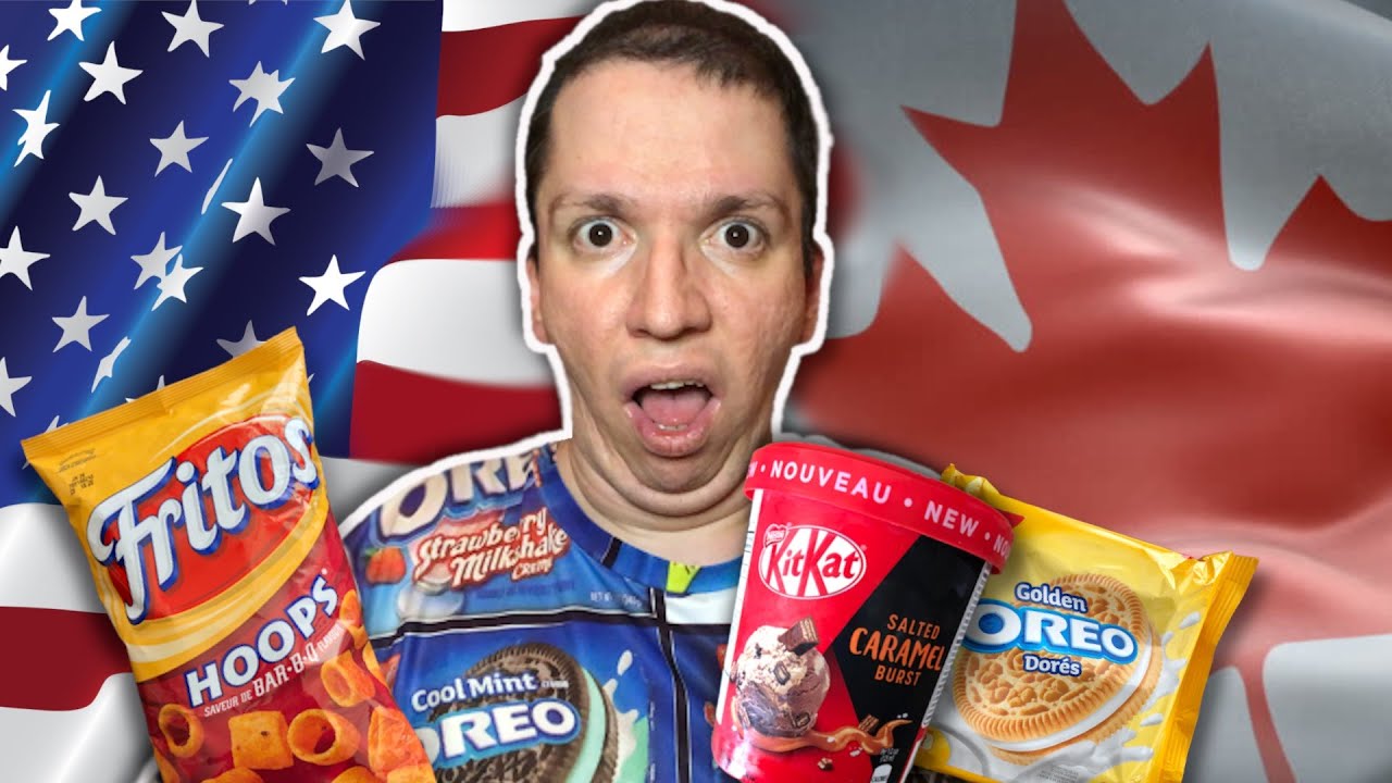 TRYING THE BEST AMERICAN and CANADIAN SNACKS !!! YouTube