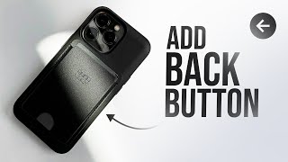 How to Add Back Button on iPhone (tutorial)