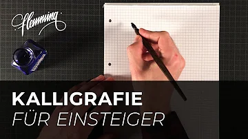 Wie schreibt man mit einem Kalligraphie Stift?