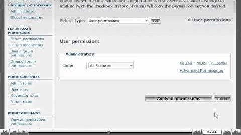 Manage group permissions in phpBB by VodaHost web hosting