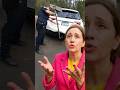 Police Arrest Clueless Woman With Street Sign Sticking Out Of Car