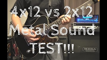 Mesa/Boogie Cabinet 4x12 vs 2x12 Comparison!【Metal】