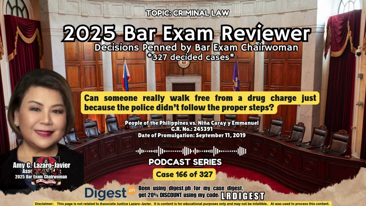 People of the Philippines vs. Niña Caray y EmmanuelG.R. No.: 245391: September 11, 2019