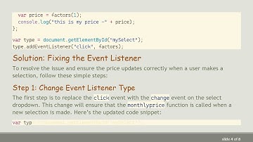Resolving the Event Listener and Value Update Issue in JavaScript
