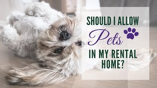 Should I Allow Pets in My Marin County Rental Home?