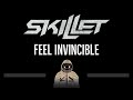 Skillet • Feel Invincible (CC) 🎤 [Karaoke] [Instrumental Lyrics]