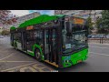 Troleibuzul Solaris Trollino IV 12M 5441 părăsește stația "Vatra Luminoasă", pe linia navetă 670.