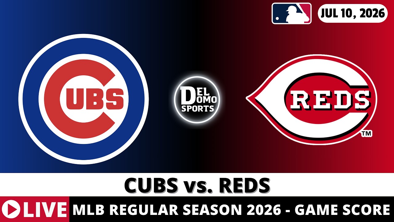 CHICAGO CUBS VS CINCINNATI REDS ⚾️ MLB Game Score Radio Play-by-Play - JUL 10, 2026