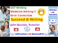 OET Medicine. Writing. Error Correction 1. John Beattie. Transfer