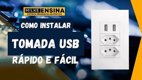 Como instalar uma tomada USB  - simples e fácil