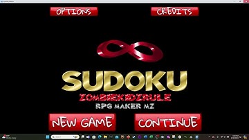 RPG Maker MZ: Infinite Sudoku - Current Functionality DEMO
