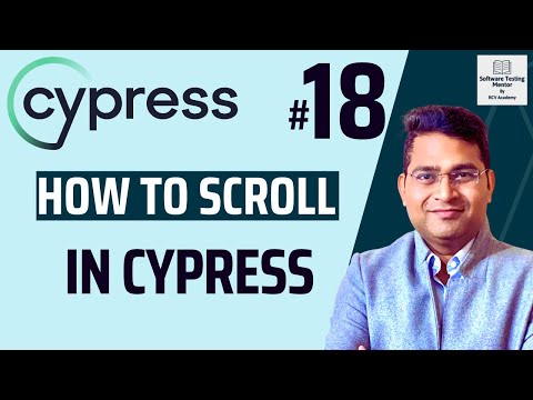 Cypress Tutorial #18 - How to Scroll in Cypress