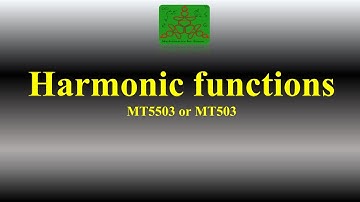 Harmonic function | Complex Variables | BSc Mathematics