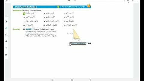 Lesson 10-3 Operations with Radical Expressions