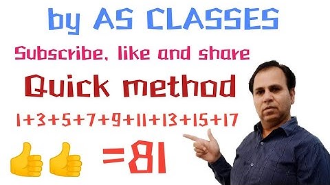 Without adding, finding the sum of consecutive odd numbers