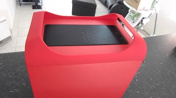 BitFenix Prodigy Red,ASRock Z77EITX Mini ITX Build Outside)
