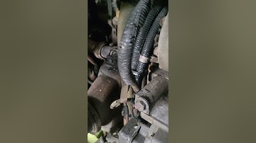 c15 acert high pressure boost pipe is out, new going in