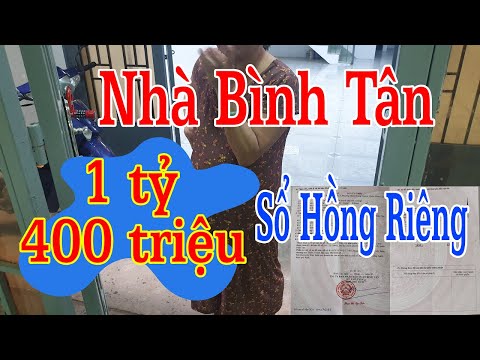 Video Nhà Bình Tân giá rẻ cần bán Gấp chỉ 1tỷ 400 Triệu... - youtube