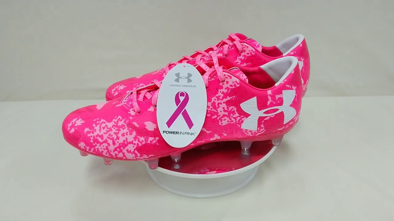 under armour pink boots