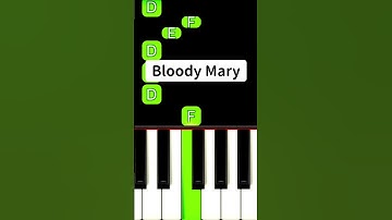 Thumbnail of Bloody Mary (Piano Tutorial) #TikTok