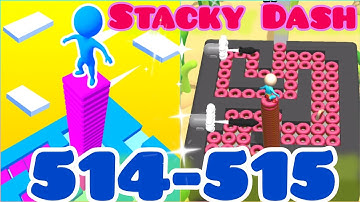 Gameplay top mobile games relaxing n satisfying game ios/android stacky dash #shorts level 514-515