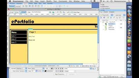 Create a simple web page using CSS (Part 4: Creating the template)