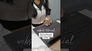 Website design tutorial for how to make a hair website