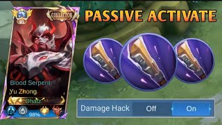 YU ZHONG PASSIVE ABUSE BUILD FOR EASY ACTIVATE!! - MLBB