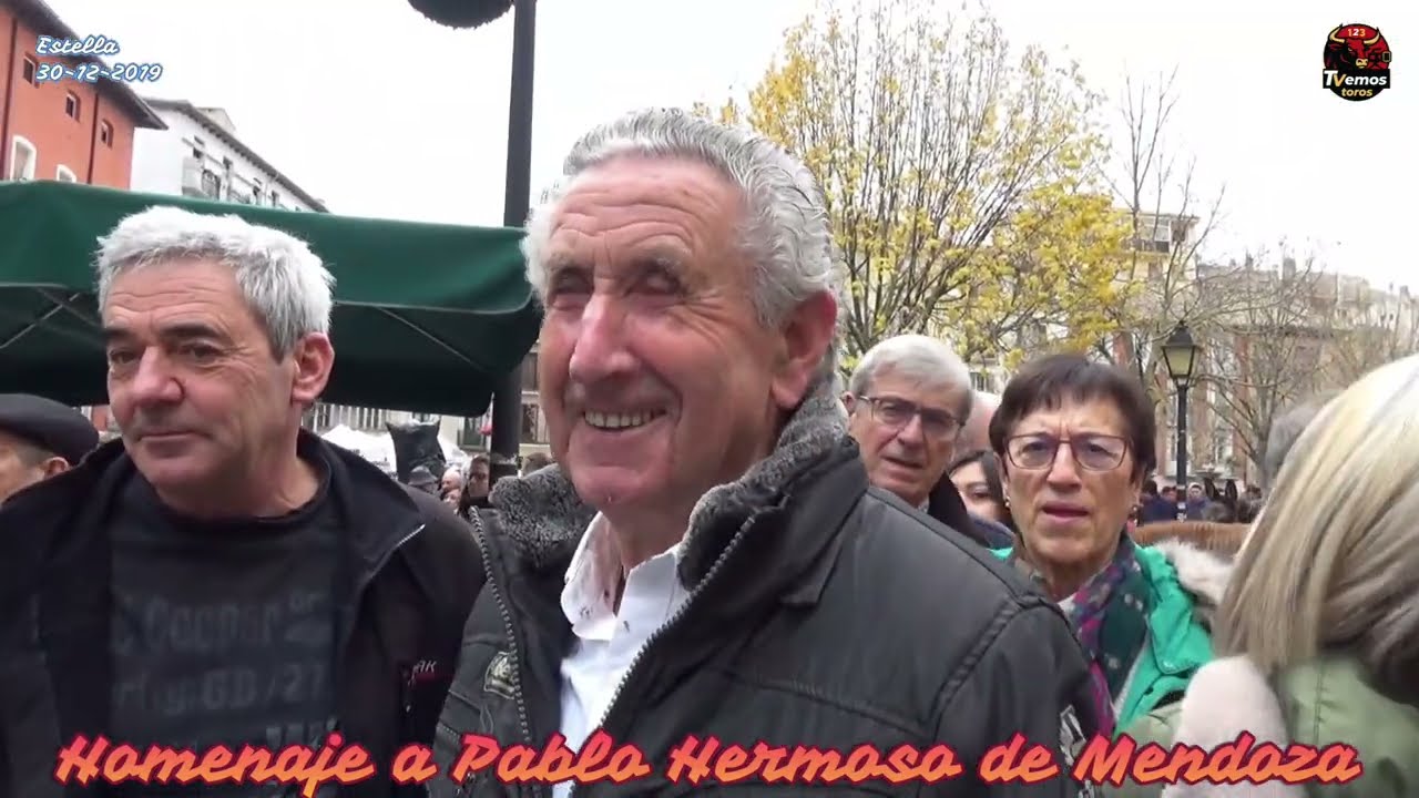 Homenaje a Pablo Hermoso de Mendoza  (Ferias de San Andrés,  Estella 30 de noviembre de  2019)