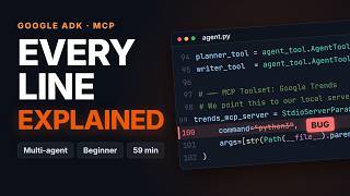 Google ADK Multi-Agent Deep Dive: Every Line of agent.py Explained (MCP, LoopAgent, AgentTool)