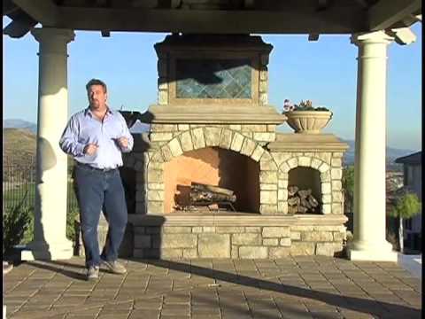 Custom Outdoor Fireplaces - ConcreteNetwork.com - YouTube