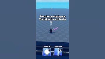 Pov: two players in Blade ball #bladeball #roblox #shorts #fyp