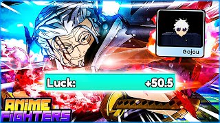 ⭐ My NEW RECORD 50X LUCK Multiplier + FAST DIVINE & SECRETS In Anime Fighters! ⭐