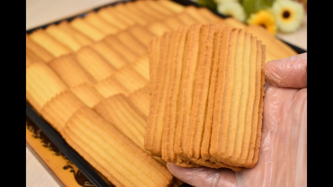 بسكوت الزبدة بالطريقة الاصلية والمقادير المظبوطة بالكيس والماكينة هاتعتمدوه