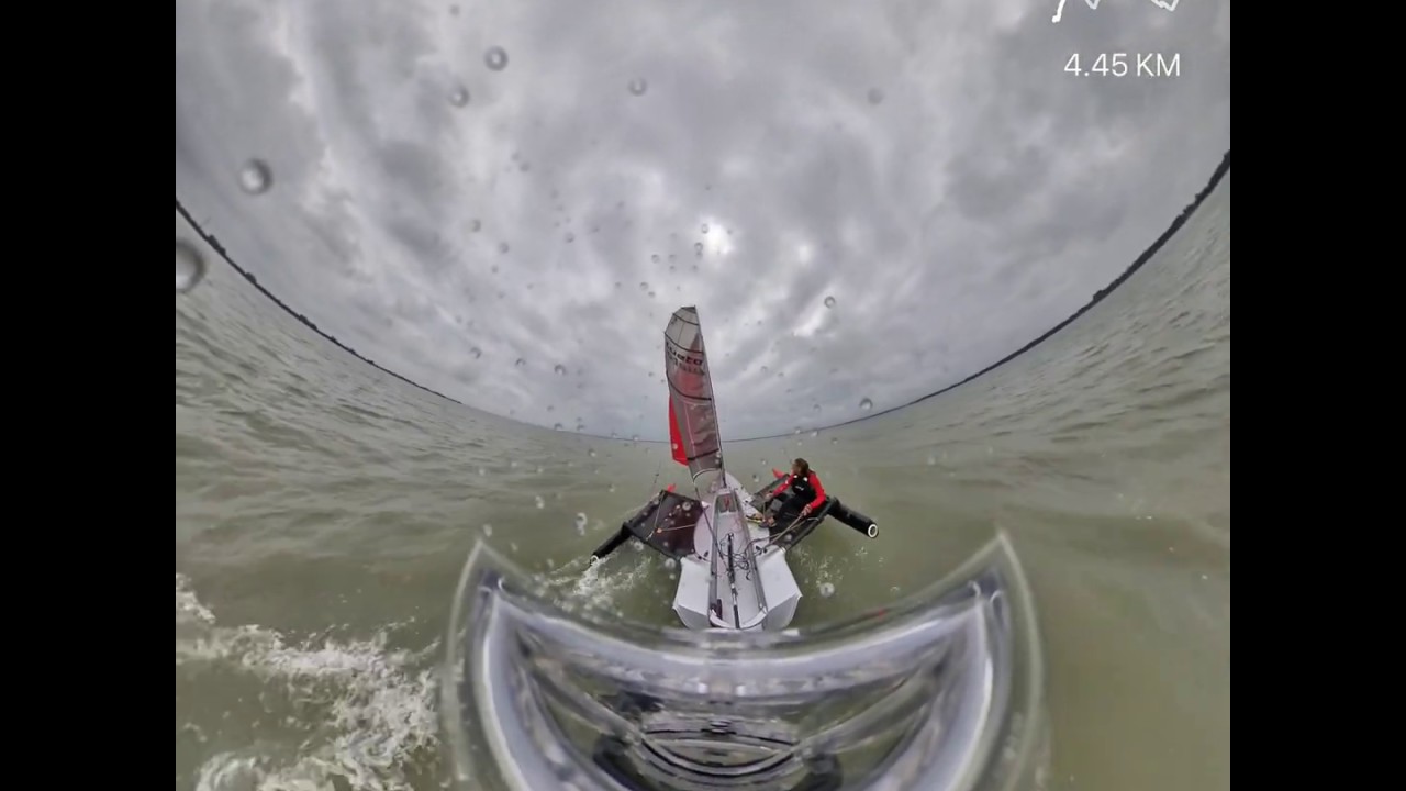 WETA Trimaran sailing Shanghai (CN) Video 360 degree Fixed Frame