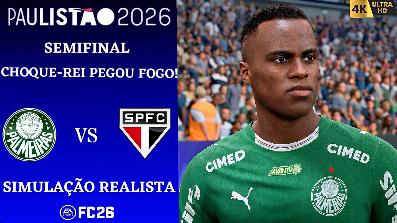 FC 26 - Palmeiras vs São Paulo | Majestoso insano na Semifinal | Paulistão 2026.