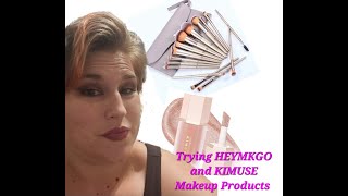 Trying HEYMKGO and KIMUSE Makeup Products