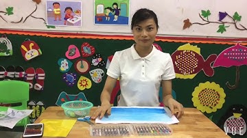 Hoạt động tô màu, cắt dán con cá( lứa tuổi 5-6 tuổi)