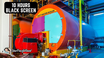 Large Industrial WATER HEATER | BOILER ROOM Ambience - White Noise Black Screen | Slee, Calm, Relax