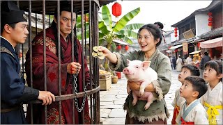 A pig seller spent her savings on a disabled prince, now cherished and pampered.