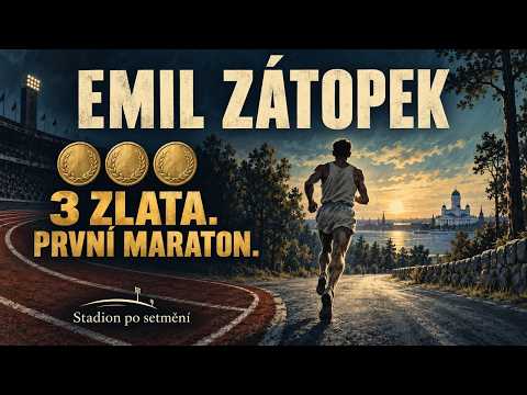 Video Emil Zátopek: t?i zlata a první maraton | Stadion po setm?ní