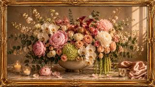 Luxury Floral Arrangement | Elegant Pink & White Flowers | 4K Wall Art for Home screenshot 2