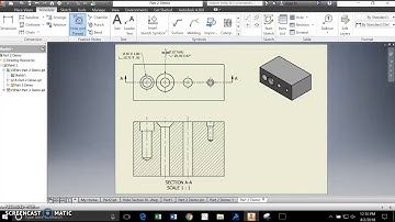 Creating a Section View Drawing in Inventor