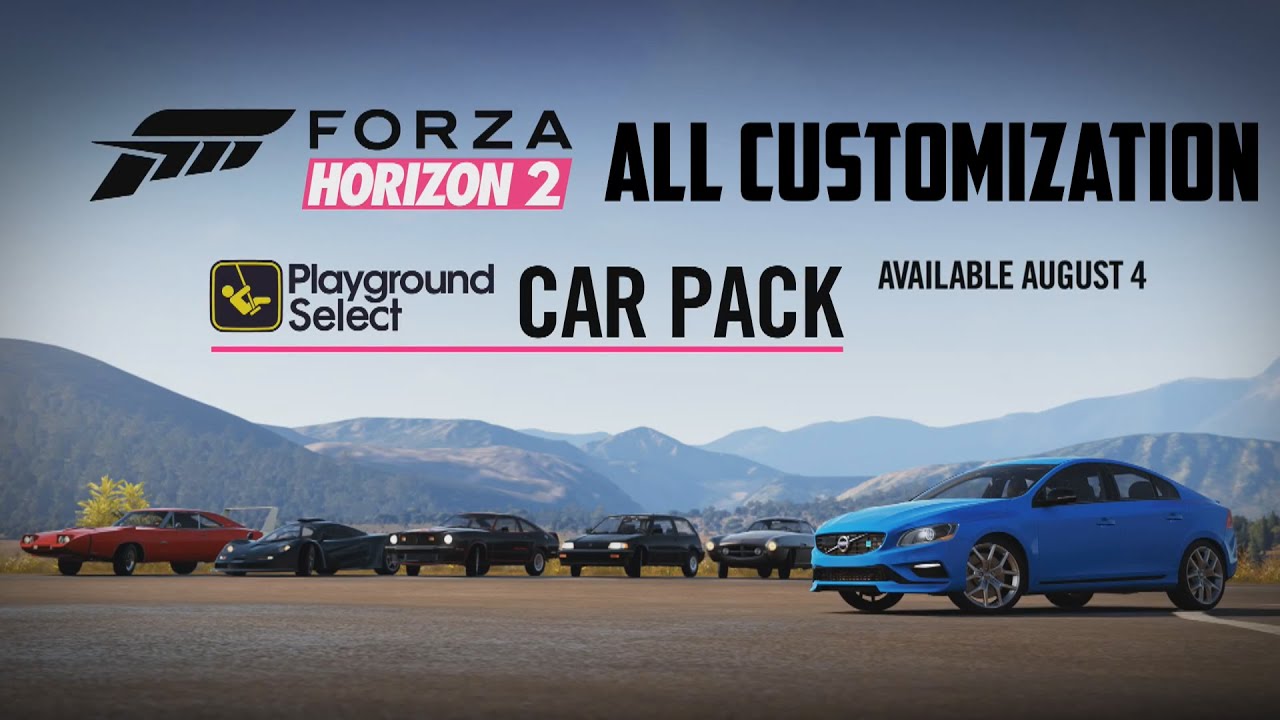 Forza Horizon 2 - Playground Select Car Pack - All Customization