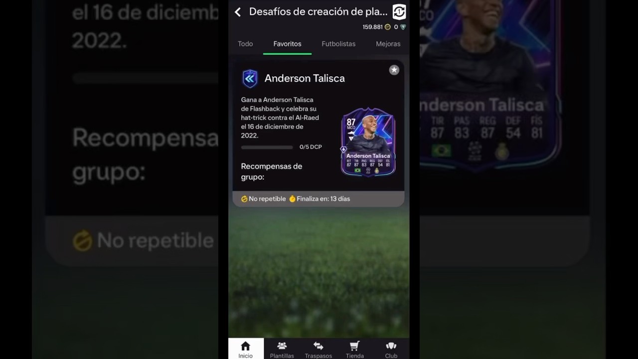 Nuevo sbc *ANDERSON TALISCA FLASHBACK* ¡Brutal!😱✅ 