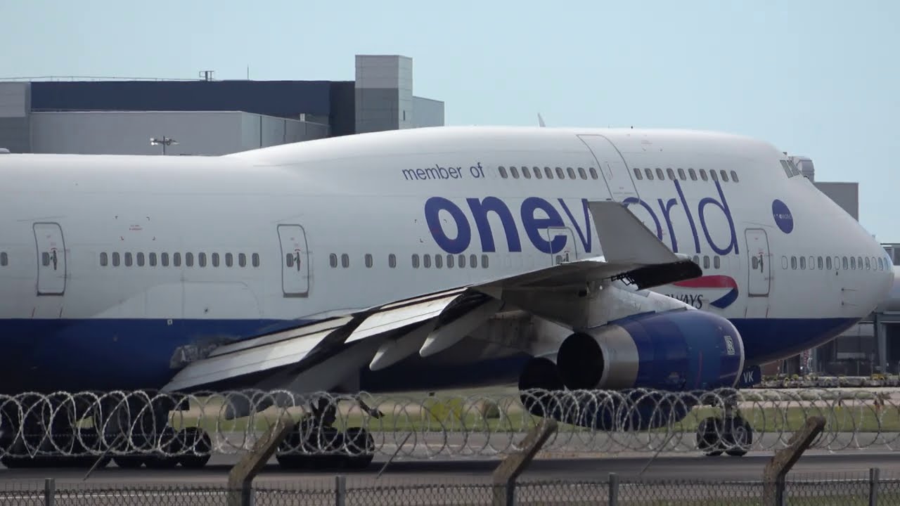 Another BA 747 heads for the scrap. G-CIVK. ONE WORLD. The Final flight. Heathrow. 26/09/2020. 