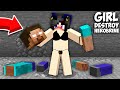 How GIRL DESTROY HEROBRINE in Minecraft ? DESTROY HEROBRINE !