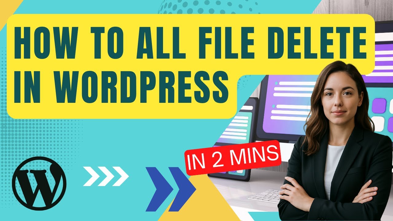 How To Delete Every File On WordPress Fast! - YouTube