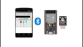 #control  #rgb  #led  #module  #connected  to #esp32  #board  via #bluetooth